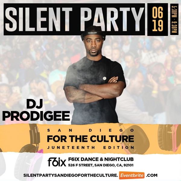 Silent Party "For The Culture" Juneteenth Party Flyer