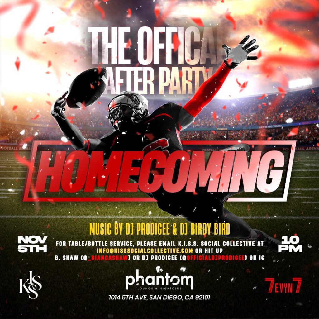 The Official Homecoming Afterparty Flyer